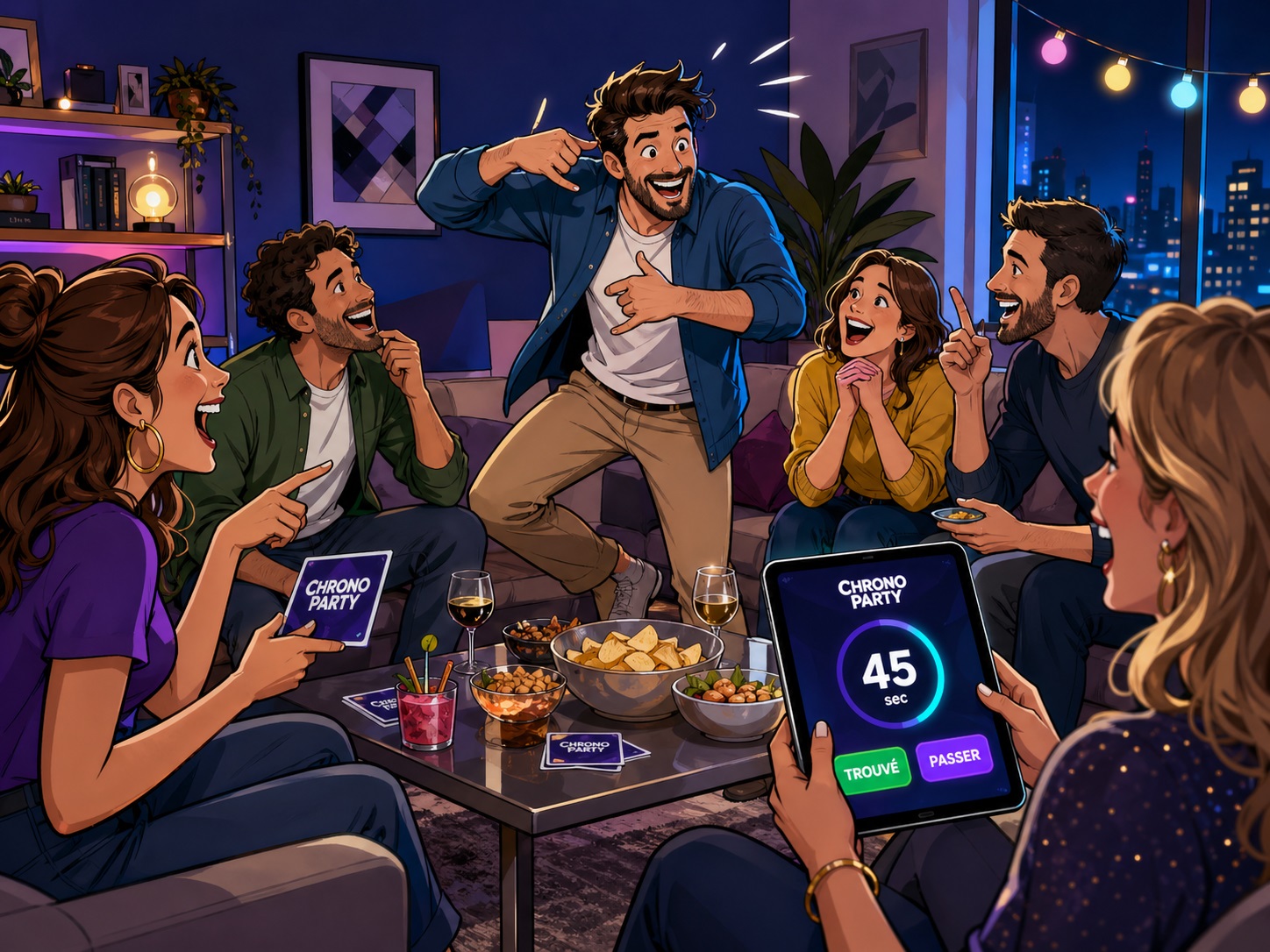 Chrono Party, jeu d’ambiance adulte pour soirée entre amis